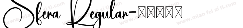 Sfera Regular字体转换
